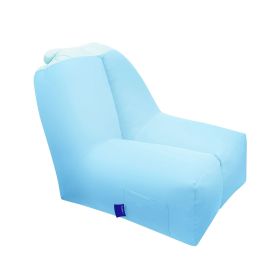 Inflatable Lounger Air Sofa Chair Couch with Portable Organizing Bag Waterproof Anti Leaking for Backyard Lakeside Beach Traveling Camping Picnics (Color: Blue)