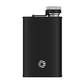 Healter Hip Flask for Men;  Portable Pocket Stainless Steel Flask Whiskey Flask for Outdoor Camping Climbing Hiking Picnic 6oz/8oz (Color: black, size: 8 oz)